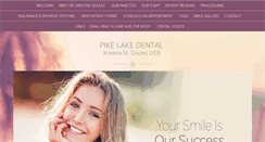 Desktop Screenshot of pikelakedental.com