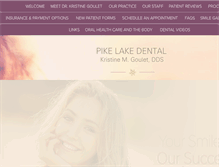 Tablet Screenshot of pikelakedental.com